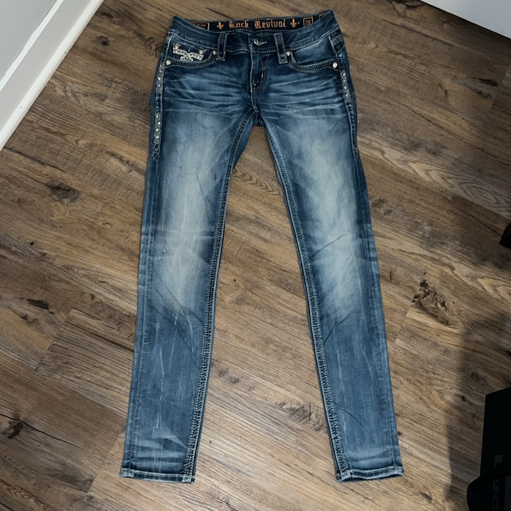 Rock Revival Vivian cuffed skinny jeans
